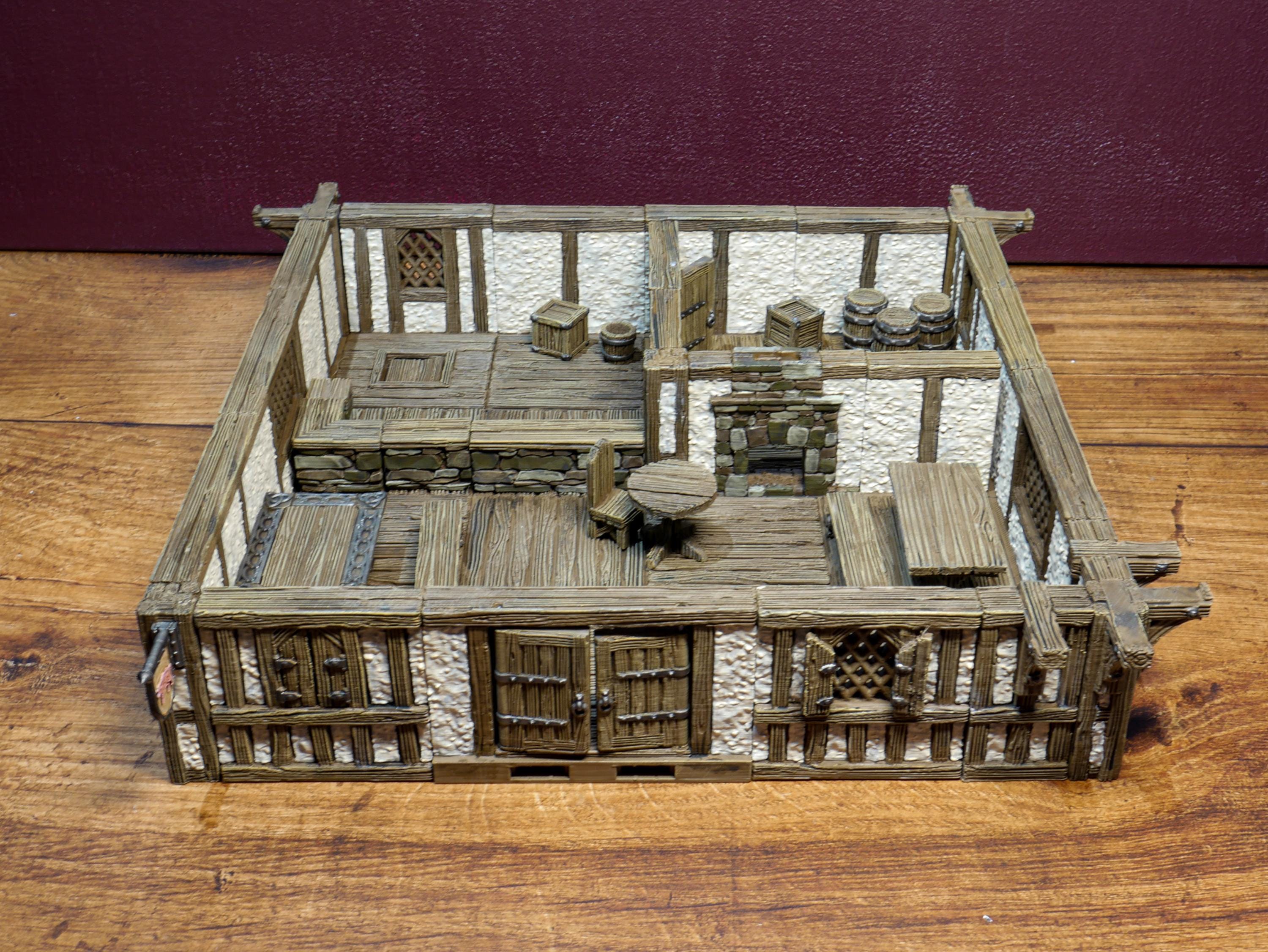 Pwork Wargames The Tavern - Set Di Mappe Tattiche 3D Modulari In MDF Per Giochi Di Ruolo (D&D, Pathfinder) - 4