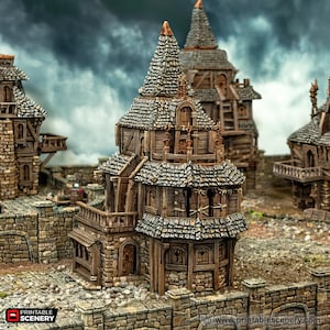 House Tabletop Building Roleplaying Game Pirate Scatter Terrain City Manor Printable Scenery Fantasy RPG Wargaming Ramshackle & Ruin
