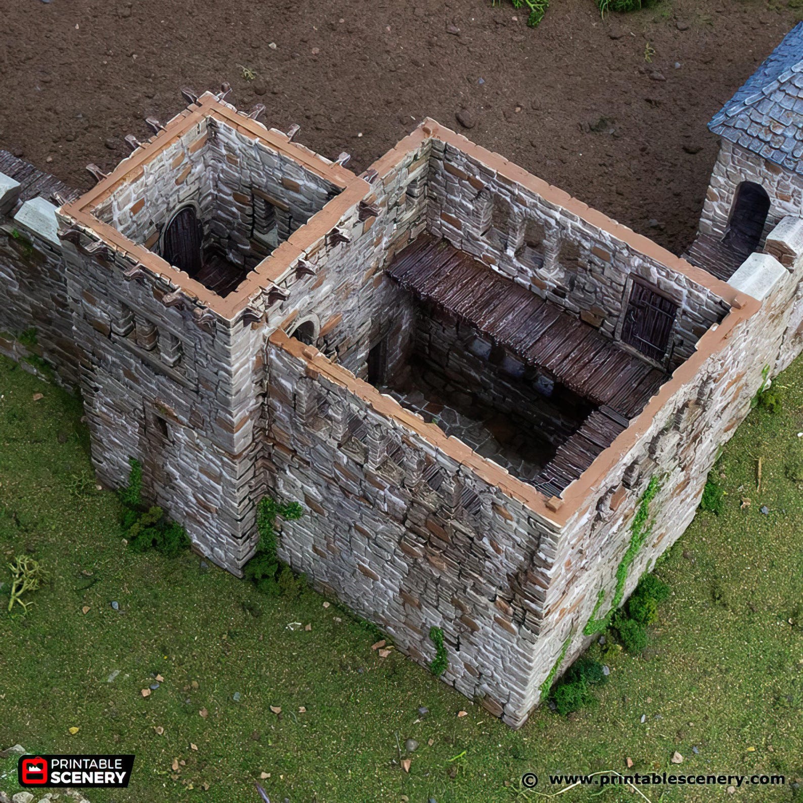 Rpg Fort Castle Quarters: Tabletop RPG Terrain Norman Fort Building, Historical ...
