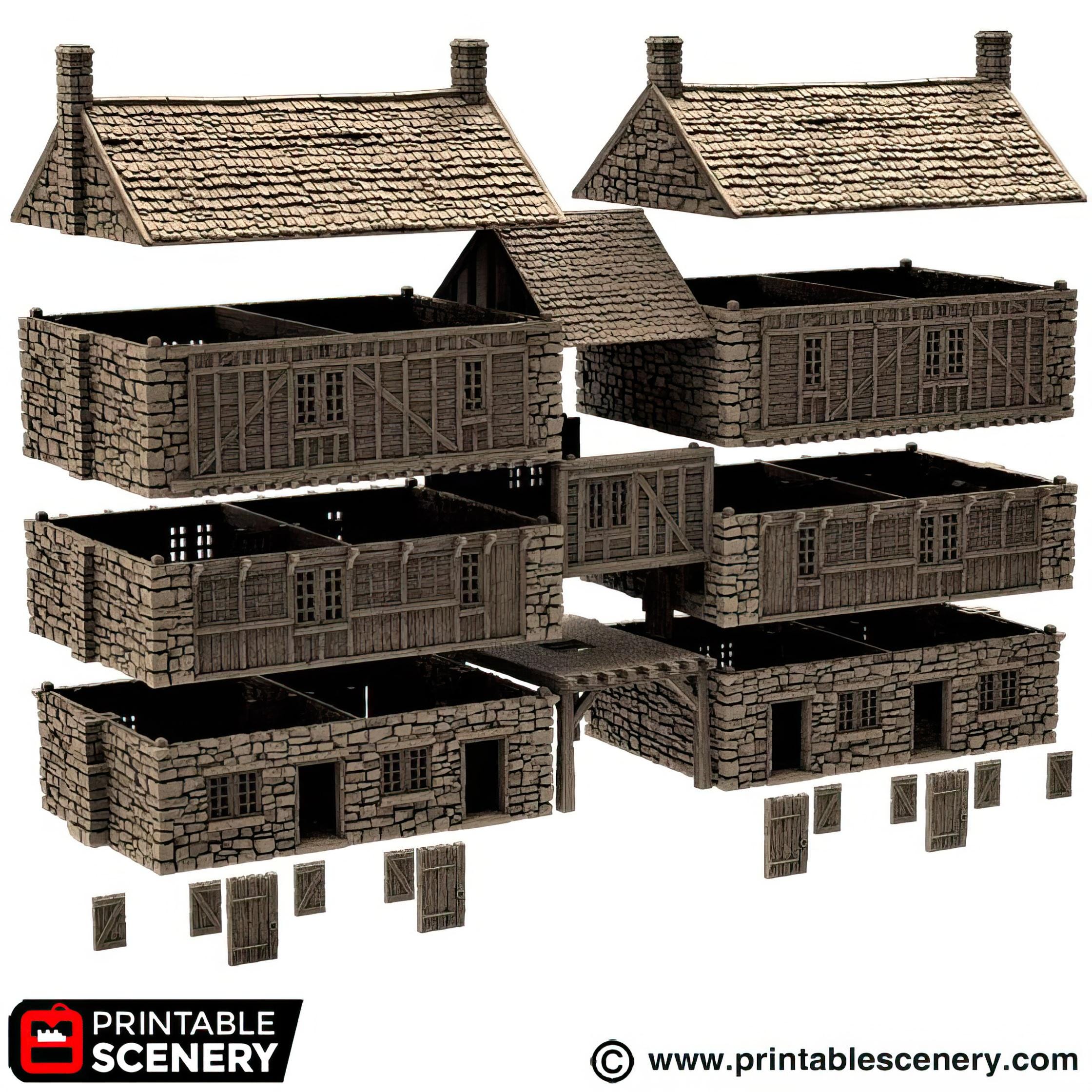 Rpg 3d Building Medieval City Building: 3D Printed Tabletop RPG Terrain - Etsy