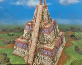 Playable Interior Pyramid: Tabletop Terrain, 5e Adventure Module, Alien Temple, Fantasy Ziggurat, Skirmish Centrepiece