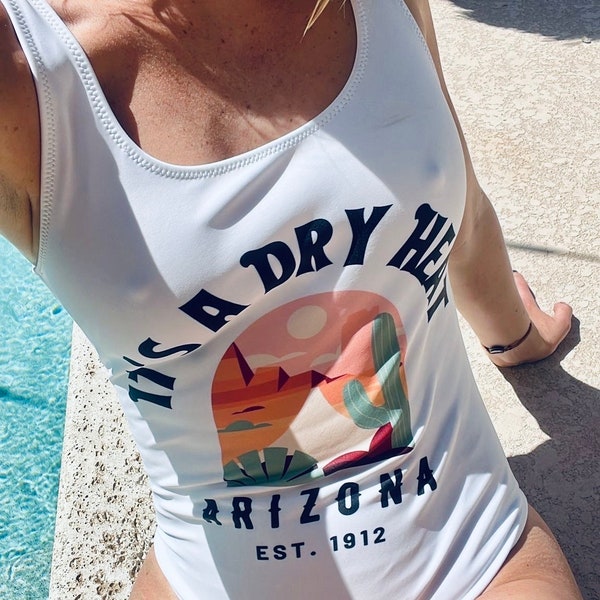 Desert Dazzle: 'It's a Dry Heat' Arizona One-Piece Swimsuit