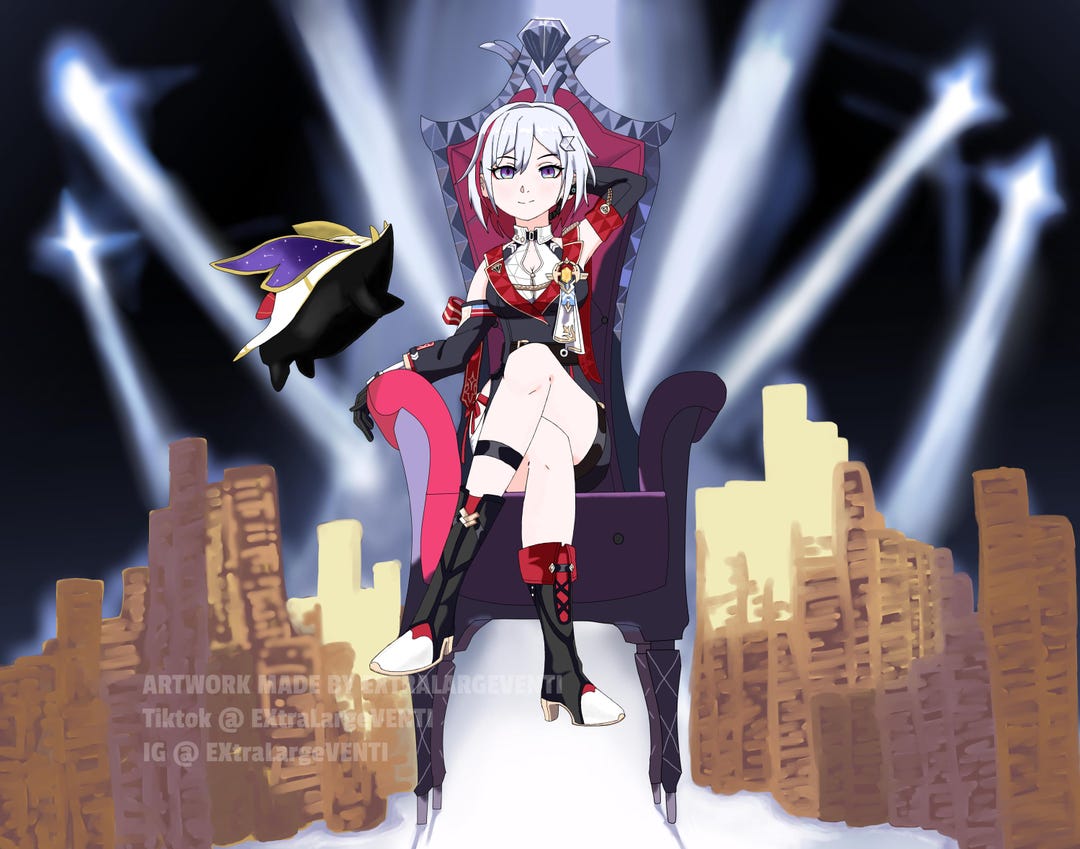 Honkai Star Rail Topaz and Numby Print 