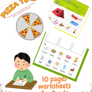 Cut and Paste Learning Pack | Interactive Worksheets for Primary Grades
