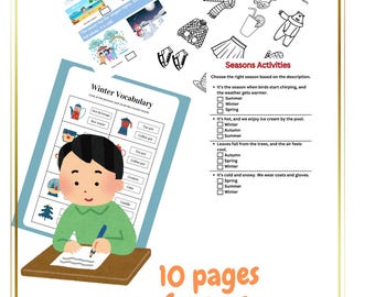 Grade 1: Seasonal Science Worksheets ,Fun & Educational Printable Activities