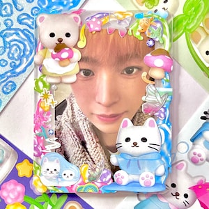 cute deco toploader for any photocard bts skz blackpink nct riize zb1