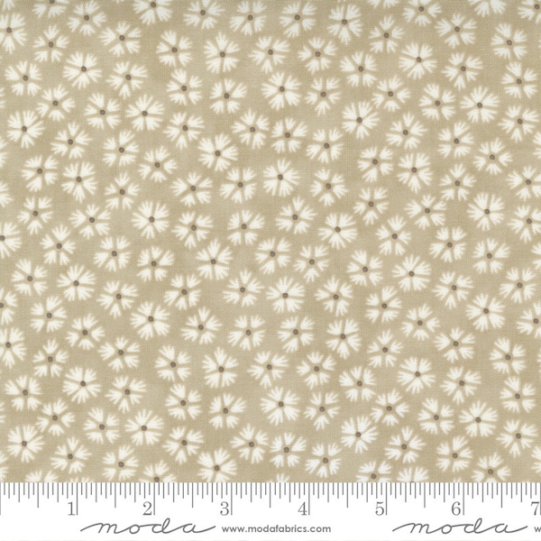 Strawberries and Rhubarb - Daisies in Birch Gray: sku 20405-16 cotton quilting fabric yardage by Fig Tree & Co for Moda Fabrics