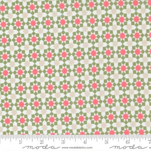 Love Note First Crush in Cloud and Multi: sku 5152-11 cotton quilting fabric yardage by Lella Boutique for Moda Fabrics image 1