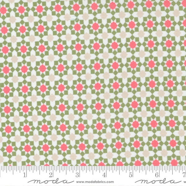 Love Note - First Crush in Cloud and Multi: sku 5152-11 cotton quilting fabric yardage by Lella Boutique for Moda Fabrics