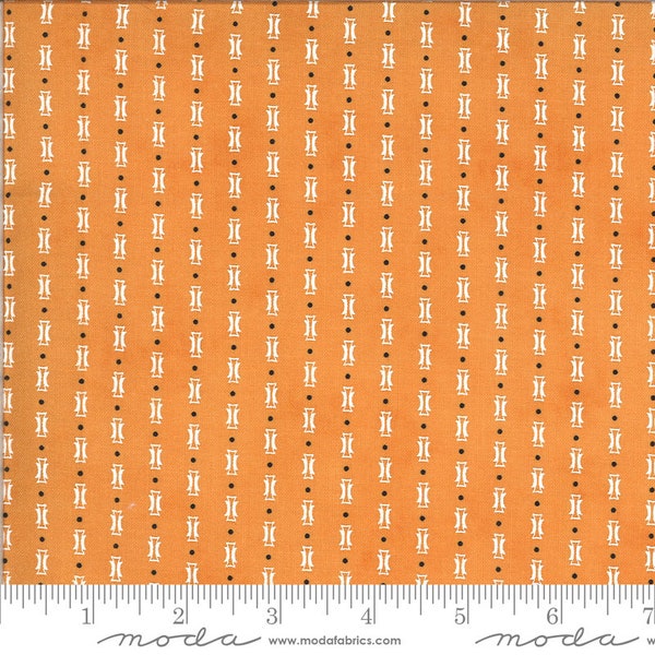 Figs and Shirtings - Papa's Pajamas in Marmalade Orange: sku 20396-24 cotton quilting fabric yardage by Fig Tree and Co for Moda Fabrics