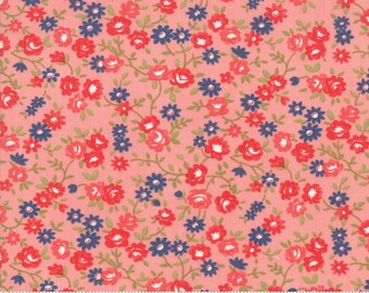 Early Bird - Rosie in Pink: sku 55194-13 cotton quilting fabric yardage by Bonnie and Camille for Moda Fabrics