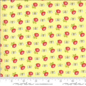 15 piece/remnant Shine On Beesley in Sunshine Yellow: sku 55216-18 cotton quilting fabric yardage by Bonnie and Camille Moda Fabrics image 1
