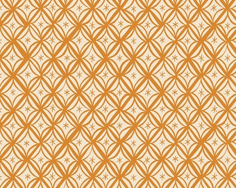 Camellia - Macrame in Caramel: sku RS0034-14 cotton quilting fabric yardage by Melody Miller Ruby Star Society for Moda