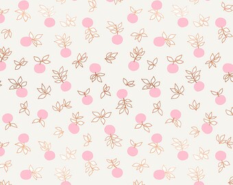 Stay Gold - Metallic Blossom in Cream Soda: sku RS0024-11M cotton quilting fabric yardage by Melody Miller Ruby Star Society for Moda