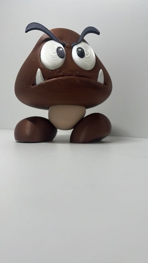 Goomba ぬいぐるみとキノコ型オブジェ Goomba (mario) - Etsy