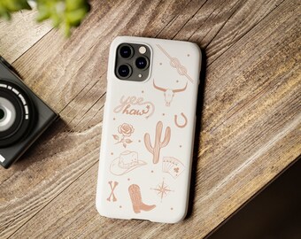 Cowgirl iPhone Case - Pink & White, Western iPhone Case, Western Collage Case, Western Style, Horse iPhone Case, Cowgirl Phone Case, iPhone