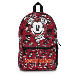 mickey Mouse Rucksack rot Bild 1