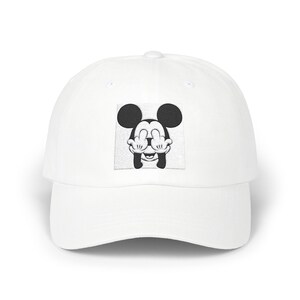 Classic Dad Cap with Playful Mouse Design, Cute Dad Hat, Summer Cap, Gift for Dad, Trendy Fishing Hat, Casual Everyday Wear