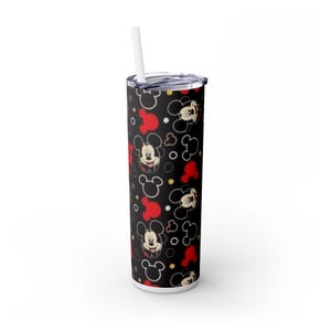 Copo Mickey Skinny Tumbler com Canudo Preto imagem 4