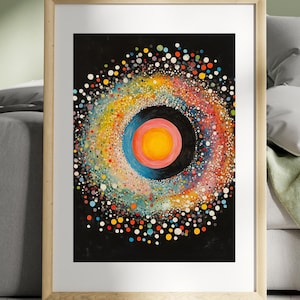 Possibility Bloom by Avery Crane | Electron Cloud Abstract Art Print | Quantum Physics Wall Art for Physicists Scientists & Science Teachers