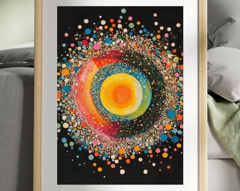 Electron Cloud 2 by Avery Crane | Quantum Physics Abstract Art Print | Modern Science Wall Art for Physicists and STEM Lovers