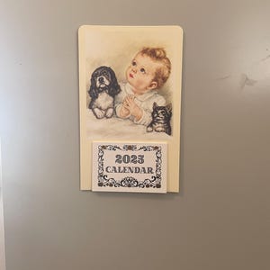 2025 Vintage Mini Kalender mit Magnet