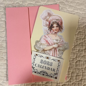 2025 Vintage Mini Kalender mit Magnet
