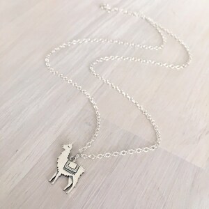 Llama necklace sterling silver Clearance