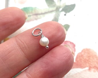 Add a Pearl to any sterling silver Necklace