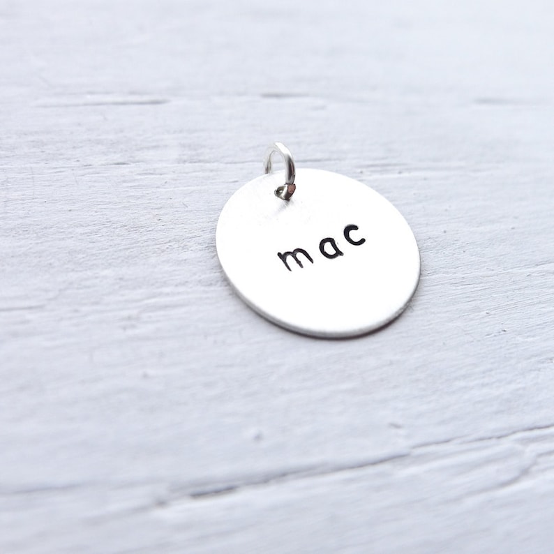 Add or Replace a Sterling Silver Charm Personalized Pendant Only No Chain included Addon Charms Handstamped Jewelry image 3