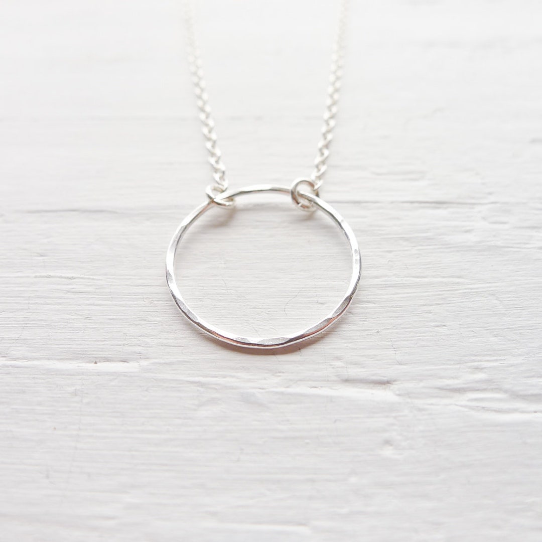 CDL Eternity Neckless - M /クリア Silver Circle Necklace / Eternity Pendant / Open Circle