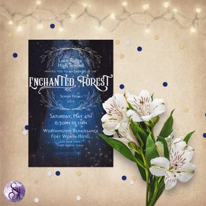 Enchanted Forest | Multi-purpose party invitation | Personalized, Customizable, Printable