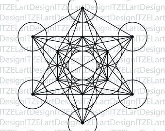 May include: A black and white geometric design with a series of overlapping circles and lines forming a star shape.