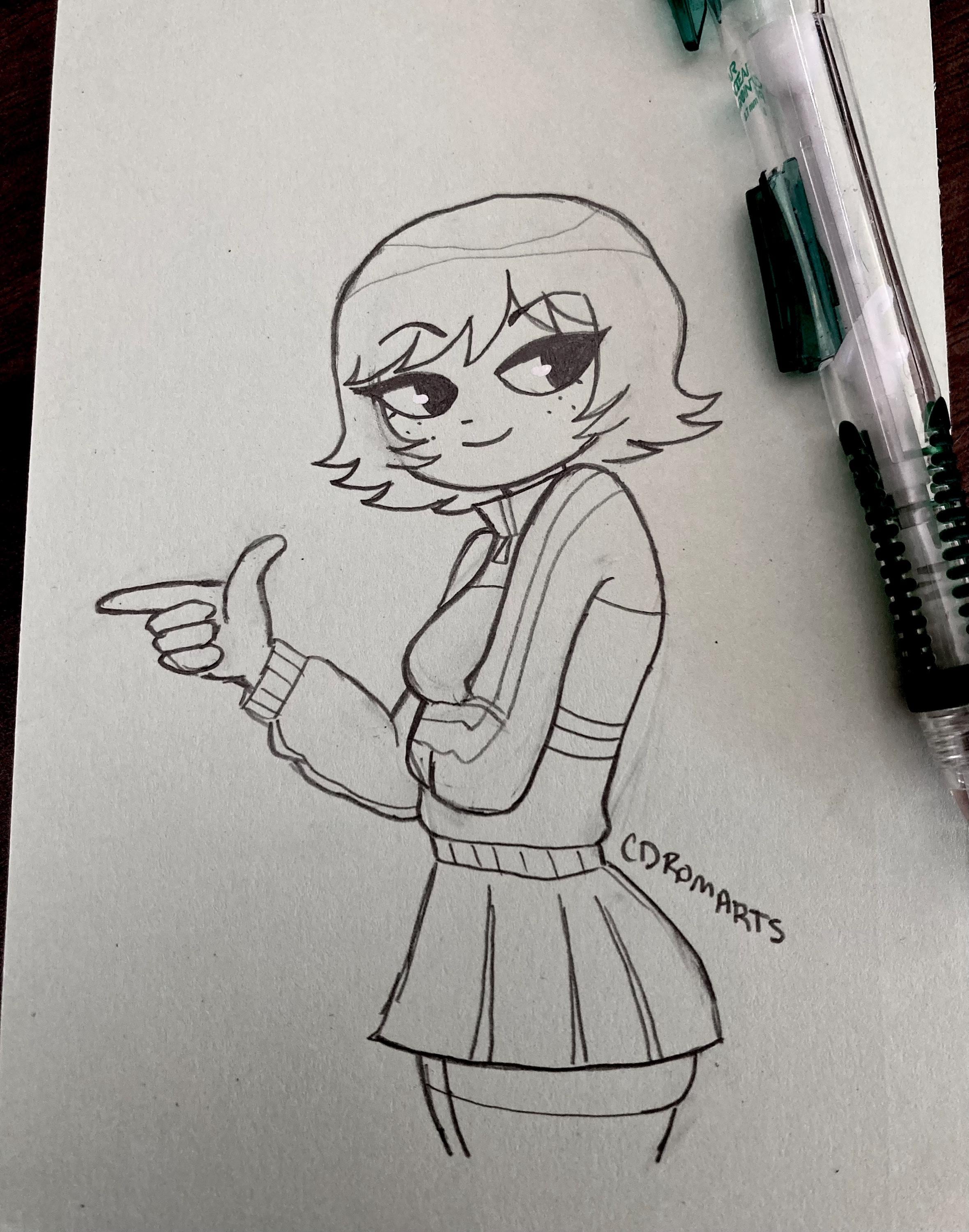 HAND DRAWN Doodle Commission (Sketch OR Colored pencils +Any character you'd like!)