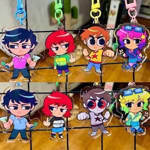 Scott Pilgrim double sided Charms/Keychains
