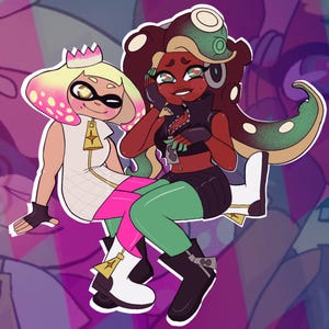 Estampa Marina e Pearl Splatoon