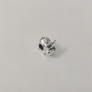 pandora silver cow animal charm