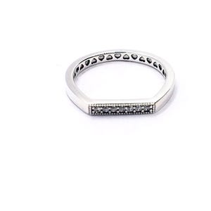 NEW PANDORA 925 Ale Sparkling Crystals Bar Stacking Ring