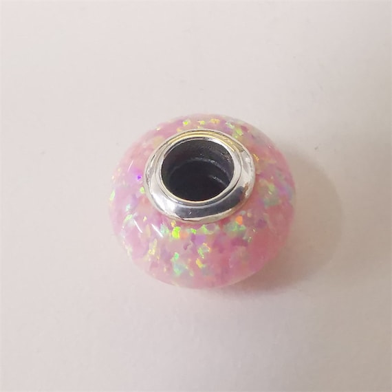 Pandora Opalescent Pink Charm - Etsy