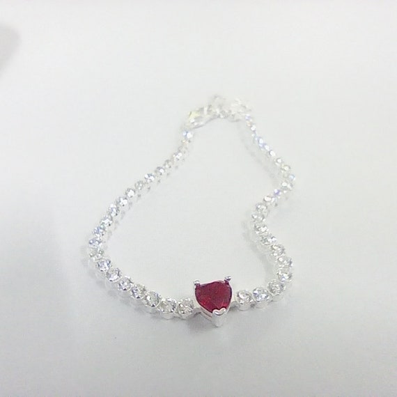アクセサリー HUMAN MADE HEART SILVER BRACELET Red Human Made - Heart Silver Bracelet | HBX - Globally Curated