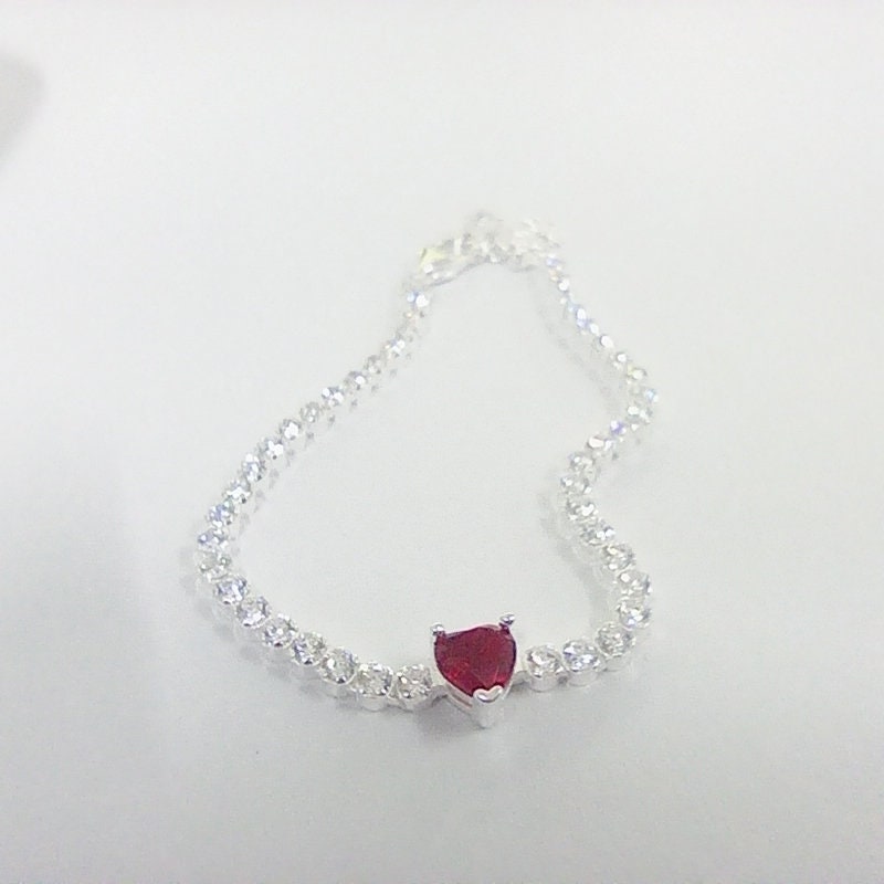 アクセサリー HUMAN MADE HEART SILVER BRACELET Red HUMAN MADE HEART SILVER BRACELET Red