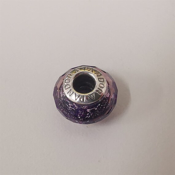 Pandora Facetted Dark Purple Charm Murano Glass Charm - Etsy