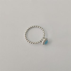 Pandora december blue turquoise birthstone ring