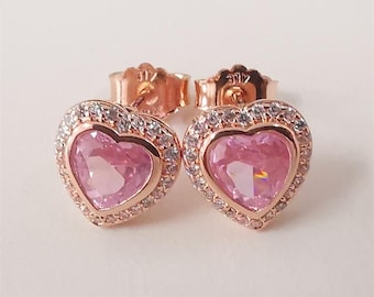 Pandora Heart Love Rose Gold Sparkling S925 ALE