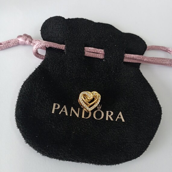 Pandora Sparkling Entwined Hearts Charm - Etsy