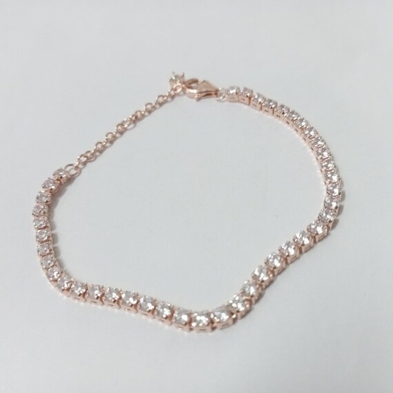 Pandora Sparkling Tennis Bracelet - Etsy