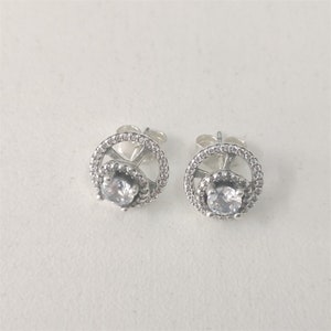 【新品】Alxandra&Duet Stud Silver ピアスセット Pandora Sparkling Double Halo Stud Earrings S925 ALE - Etsy
