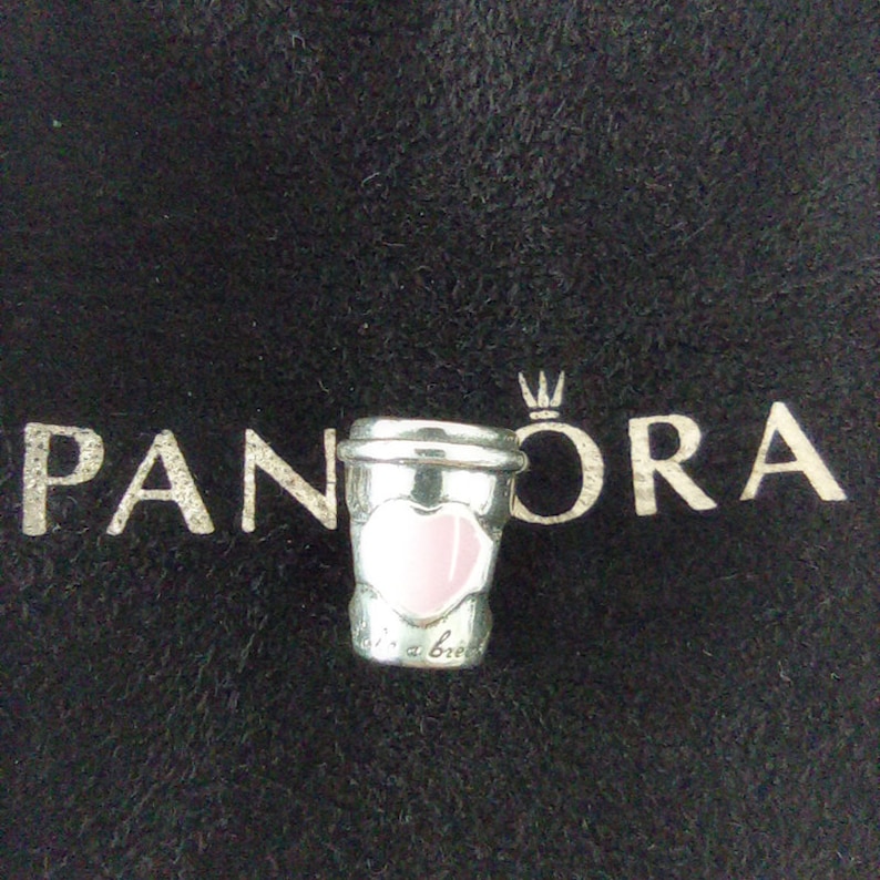 New Silver PANDORA Drink to Go Coffee Cup Charm Etsy UK