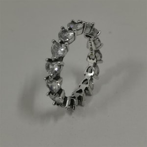 pandora Row of Hearts Eternity Ring