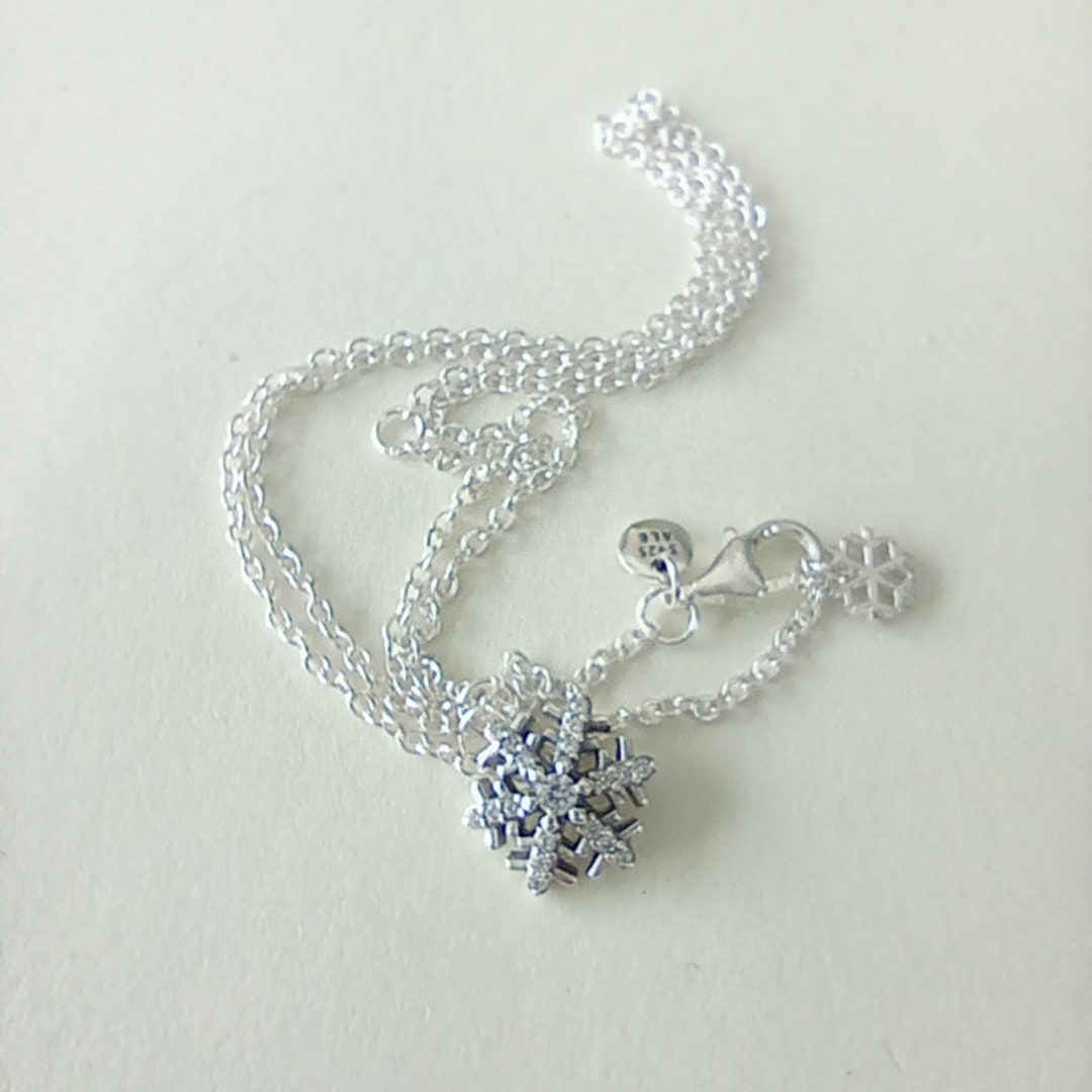 Chain Necklace Hallmark Snowflake Necklace Pandora Christmas